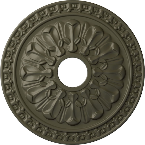 Ekena Millwork Warsaw Ceiling Medallion (Fits Canopies up to 3 1/2"), 18"OD x 3 1/2"ID x 1 3/8"P, Witch Hazel CM18WAWHF - main